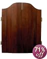 DMI Convexed Solid Cherry Wood Dartboard Cabinet