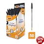 Bic Cristal Medium 1.0mm Ball Pen Box of 50 - Black