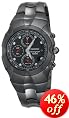 Seiko Men's Black Ion Watch