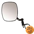 CIPA M37 UTV Side View Mirror (Black) fits Rollcage diameters from 1-3/4 inches to 2 inches - Driver Side