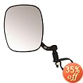 CIPA M37 UTV Side View Mirror (Black) fits Rollcage diameters from 1-3/4 inches to 2 inches - Driver Side