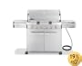 Weber 1850001 Summit S-620 Natural Gas Grill, Stainless Steel