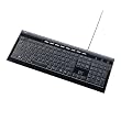 USB&PS/2スリムキーボード ブラック SKB-SL07BK