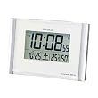 SEIKO CLOCK (セイコークロック) 目覚まし時計 電波時計 ツイン・パ 温度表示 湿度表示 SQ650S