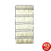 Rubbermaid 3F20 Configurations 20-Pocket Shoe Organizer, Natural