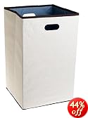Rubbermaid 4D06 Configurations 23-Inch Foldable Laundry Hamper, Natural