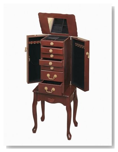 Powell Cherry Jewelry Armoire