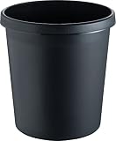 Helit Papierkorb 18l schwarz