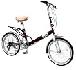 B-GROW 20インチ折畳み自転車 リアサスペンション シマノ6段変速付 ヘブンズ BF-S620 ブラウン BF-S620-BR