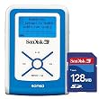 SanDisk デジタルオーディオプレーヤー sansa e100 512MB ブルー SDカード128MB付 SDMX2-512B-J65A-S