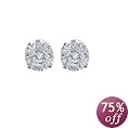 Round Diamond Stud Earrings, 1/2 carat