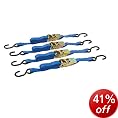 Silverline 481938 4 Piece 900 kg Cargo Lash 4 m Ratchet Action
