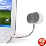 Laptop Speakers - USB, Portable, Compact, Travel Speaker for PC and Mac - B-Flex 2 Hi-Fi Stereo USB Speaker (White)