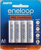 Sanyo Eneloop AA NiMH Pre-Charged Rechargeable Batteries
