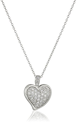 pave heart pendant 