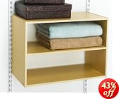 Rubbermaid 3E28 Configurations 3 Shelf Hanging Unit, Maple