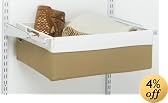Rubbermaid Configurations Natural Canvas Medium Sliding Basket