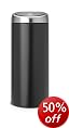 Brabantia Touch Bin 30 litre Matt Black Fingerproof