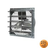 TPI Corporation CE20-DS Direct Drive Exhaust Fan, Shutter Mounted, Single Phase, 20" Diameter, 120 Volt