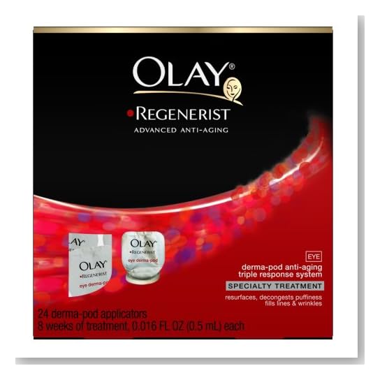 Olay Regenerist Derma-Pod Eye System, Anti-Aging Triple Response, 24 Applicators, 0.016 -Fluid Ounce (0.5 ml) applicators