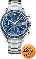 Omega Men's Speedmaster Date Automatic Chronometer Chronograph Blue Dial Watch #3212.80.00