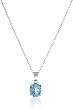 Sterling Silver Blue Topaz Pendant