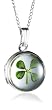 Sterling Silver Four Leaf Clover Locket