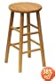 Winsome Wood 24-Inch Beveled Seat Barstool with Natural Finish, Set of 2