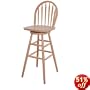 Winsome Wood 30-Inch Windsor Swivel Seat Bar Stool, Natural