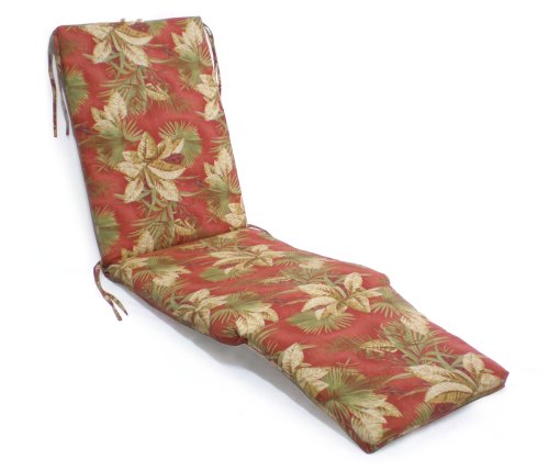Steamer Chair Cushion, Olive, Brick, Floral