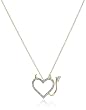 14k Gold Heart Devil Diamond Pendant