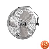 TPI Corporation U18-TE Industrial Workstation Fan, Mountable, Single Phase, 18" Diameter, 120 Volt