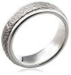 MTitanium Hammered Finish Wedding Band