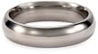 Polished Titanium Wedding Band