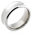 Titanium Concave Wedding Band