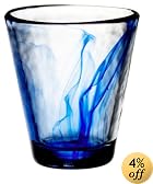 Bormioli Rocco Murano Rocks Glasses, Set of 4, Gift Boxed, Cobalt Blue