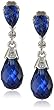 Ceylon Sapphire and Diamond Earrings