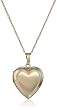 14k Yellow Gold Satin-Finish Heart Locket