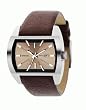 Diesel Leather Watch, Brown
