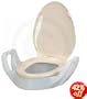 Improving Lifestyles Raised Toilet Seat Riser with Arms,fit Inbetween Toilet Bowl and Toilet Seat