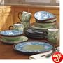Patio Garden 16-Piece Dinnerware Set, Service for 4