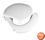 Comfort Seats 2445263-3W Big John Oversized Open Front Toilet Seat with Cover and Stainless Steel Hinges for Round Or Elongated Toilet Bowls, White