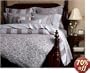 Pinzon Fleur Jacquard King Duvet, French Blue/Chocolate