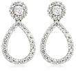Pave Tear Drop Diamond Earrings