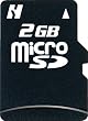 ハギワラシスコム microSDメモリーカード 2GB アダプタ付 HNT-MR2GTA