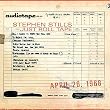 Just Roll Tape: April 26th, 1968