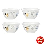 Lenox Butterfly Meadow Rice Bowls, Set of 4