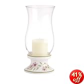 Lenox Butterfly Meadow  Hurricane w/Pillar Candle