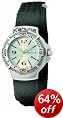 Kahuna Ladies Silver Dial Black Velcro Strap Watch