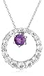 Amethyst Circle Pendant